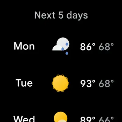 Weather android App screenshot 2